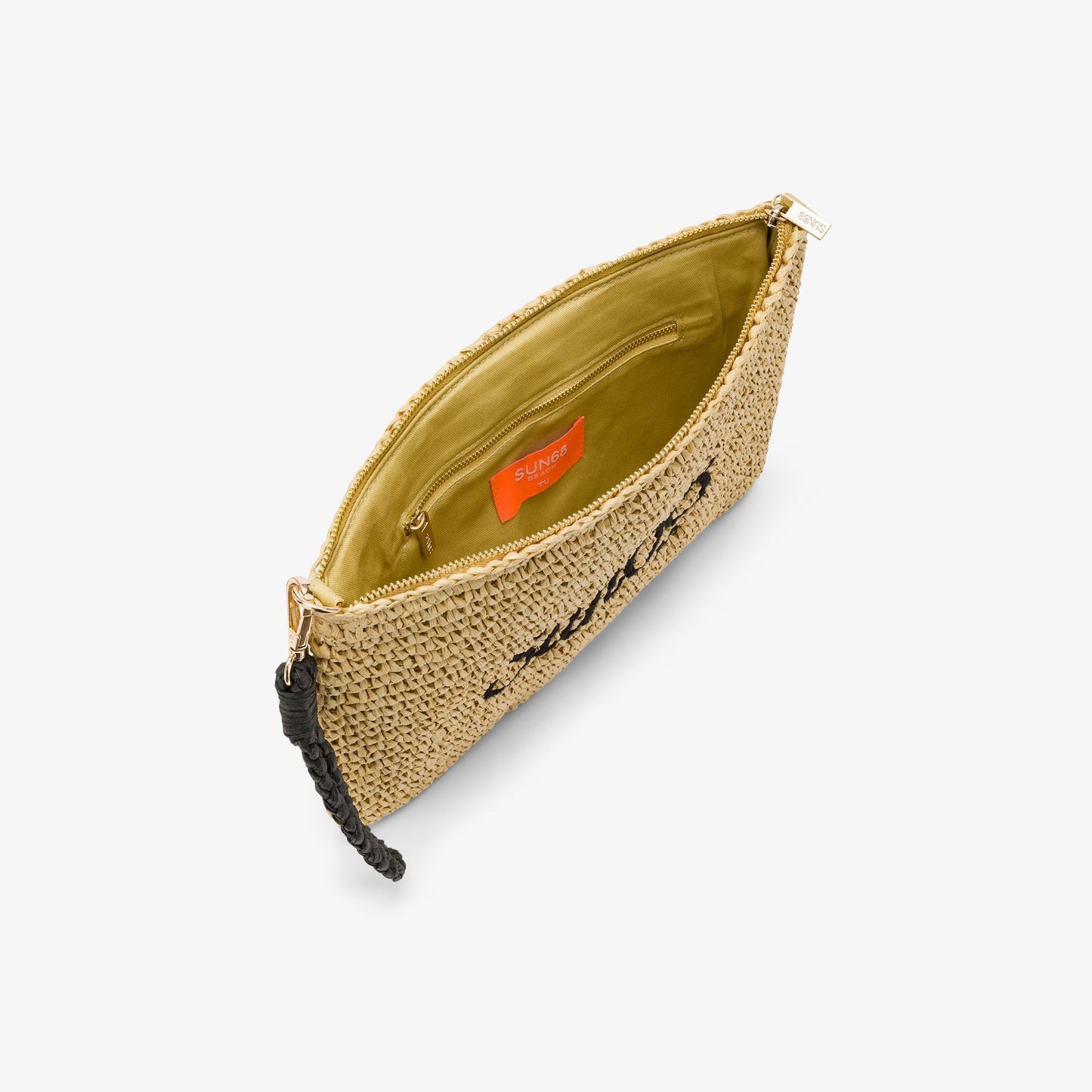 Pochette in rafia beige - SUN 68