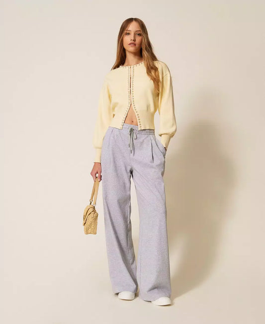 Pantaloni ampi in felpa - TWINSET