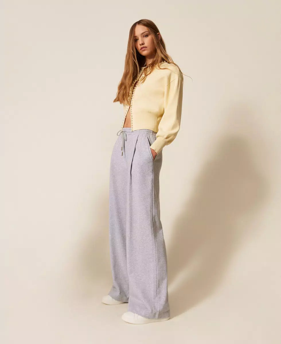 Pantaloni ampi in felpa - TWINSET