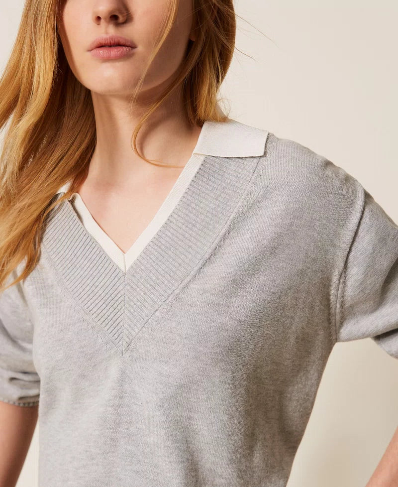Maglia con colletto - TWINSET