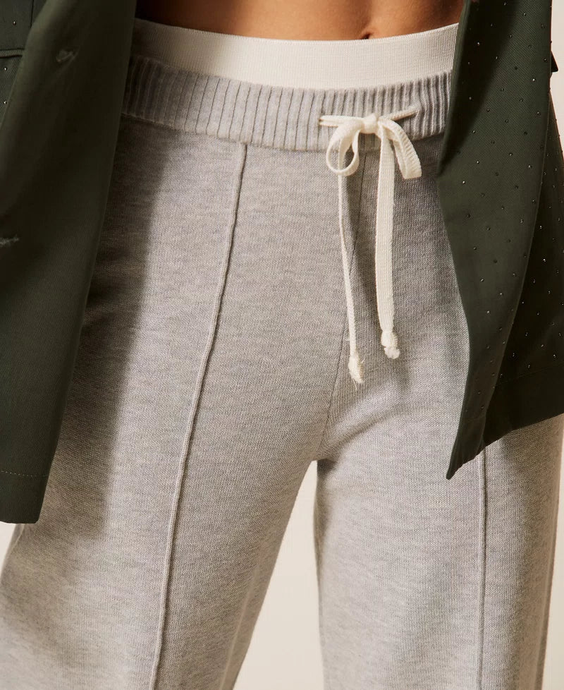 Pantaloni in maglia con coulisse - TWINSET