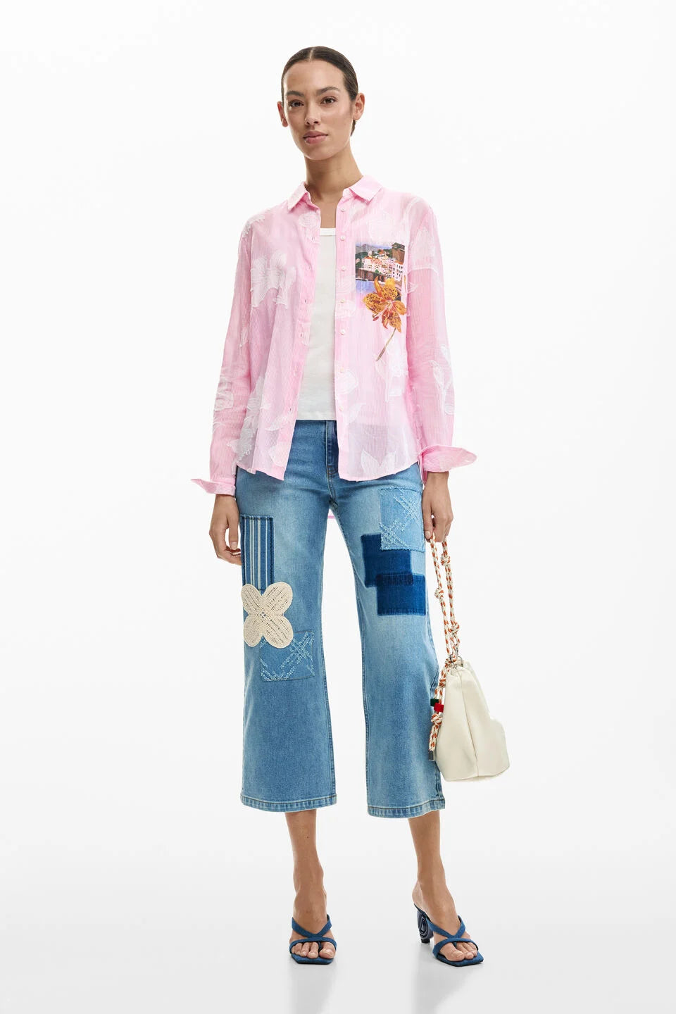 Camicia a righe cartolina - DESIGUAL