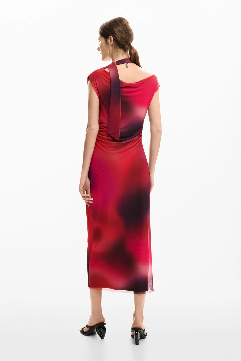 Abito drappeggiato asimmetrico - DESIGUAL