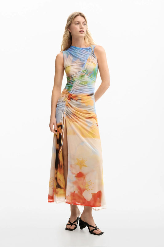 Abito lungo drappeggiato - DESIGUAL