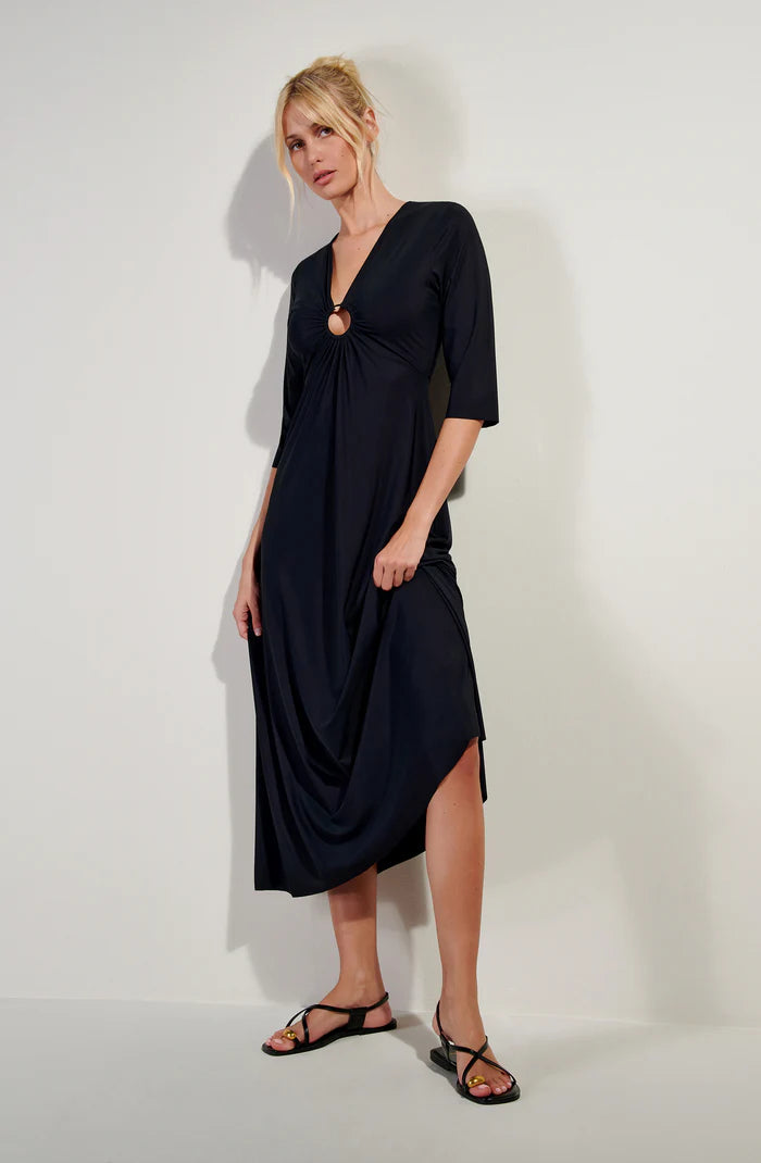 CARMENN Abito a maniche lunghe 3/4 nero - PAIN DE SUCRE