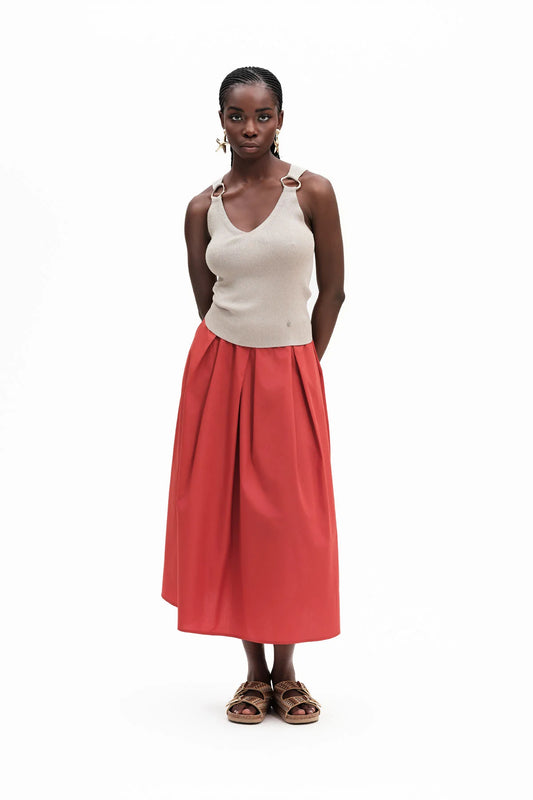 CANOTTA C/APPLIC. SU SPALLINE - FRESH FLOWER