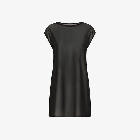 Abito corto in mesh nero - SUN 68