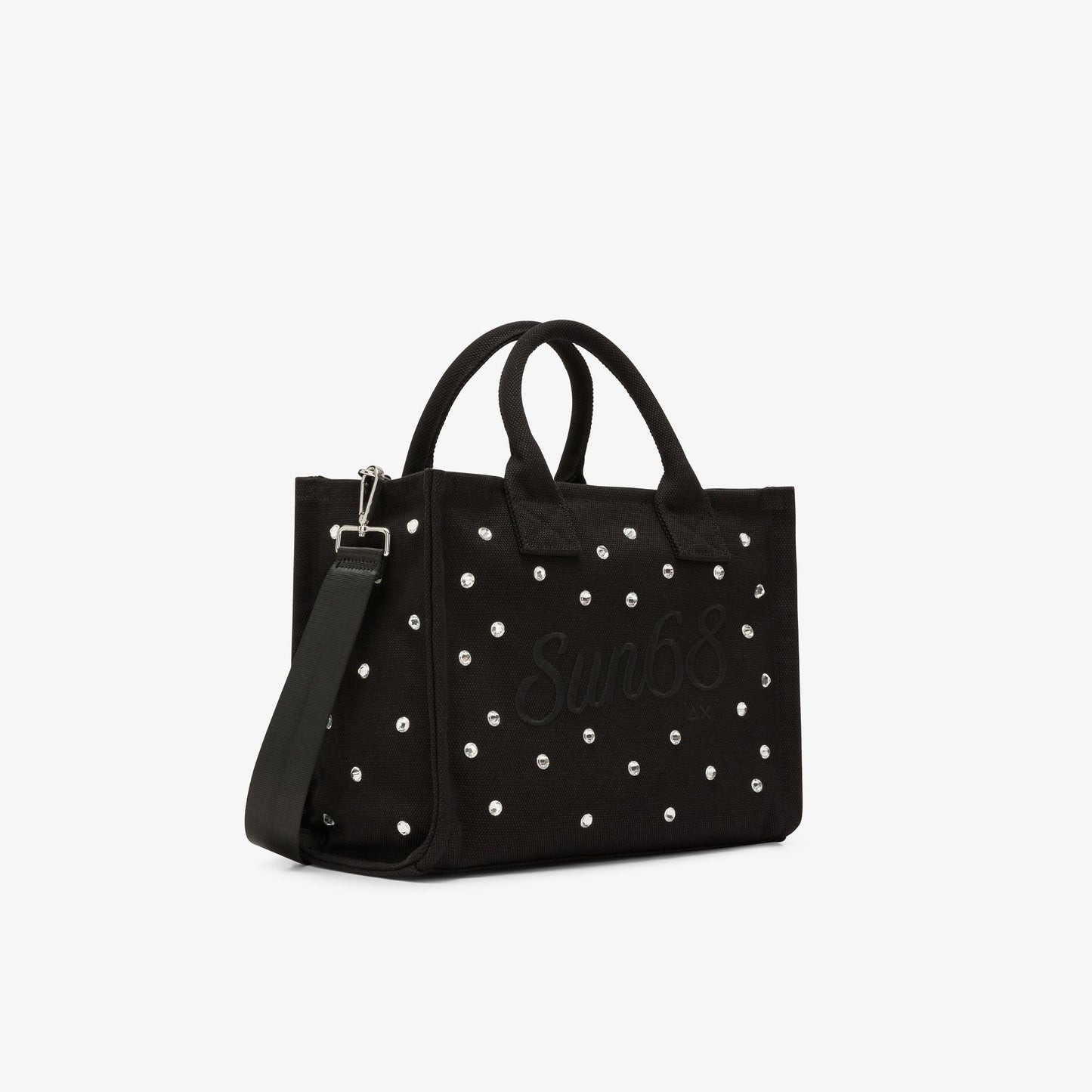 Bag in tela di cotone con strass - SUN 68