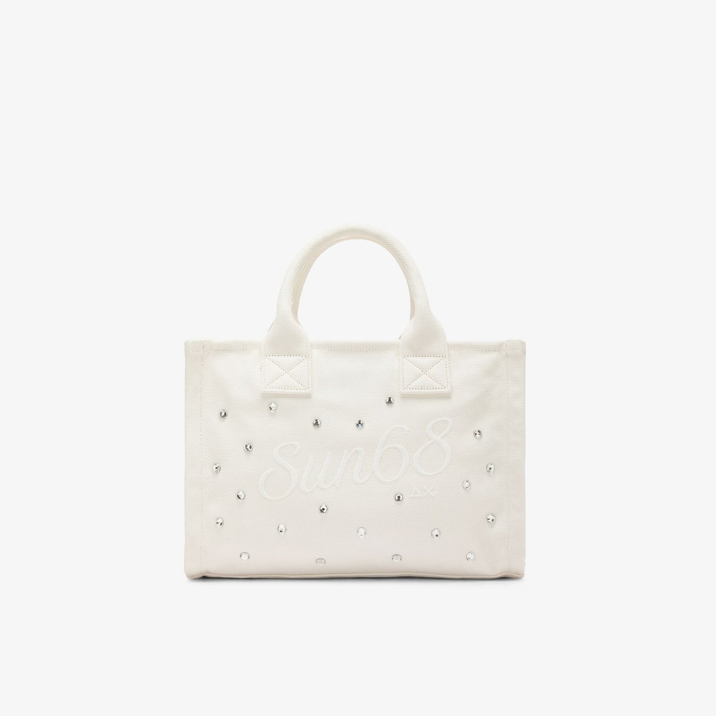 Bag in tela di cotone con strass - SUN 68